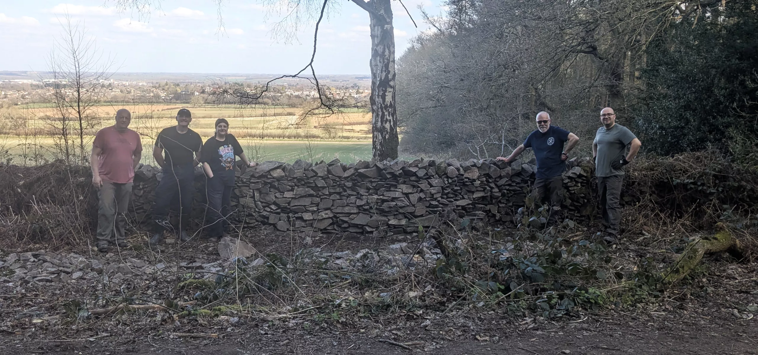 Dry stone walling